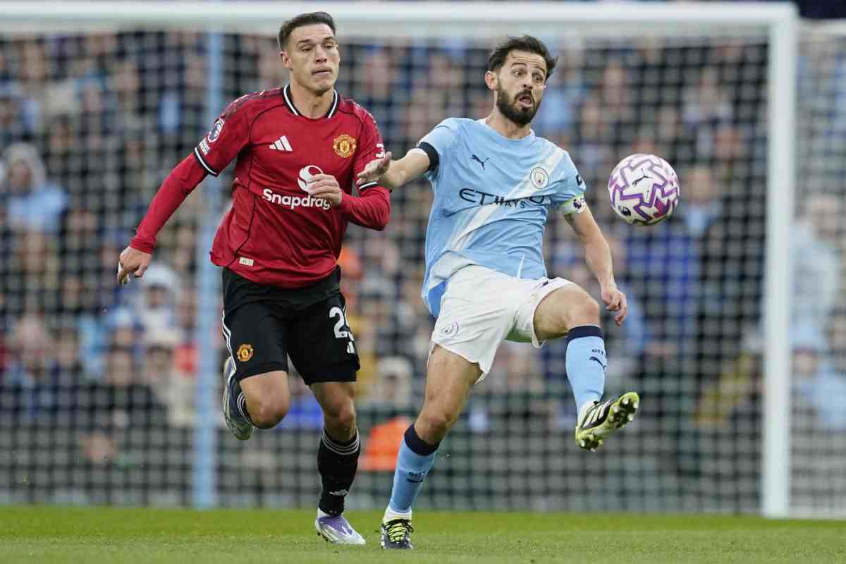 Bernardo Silva contro lo United