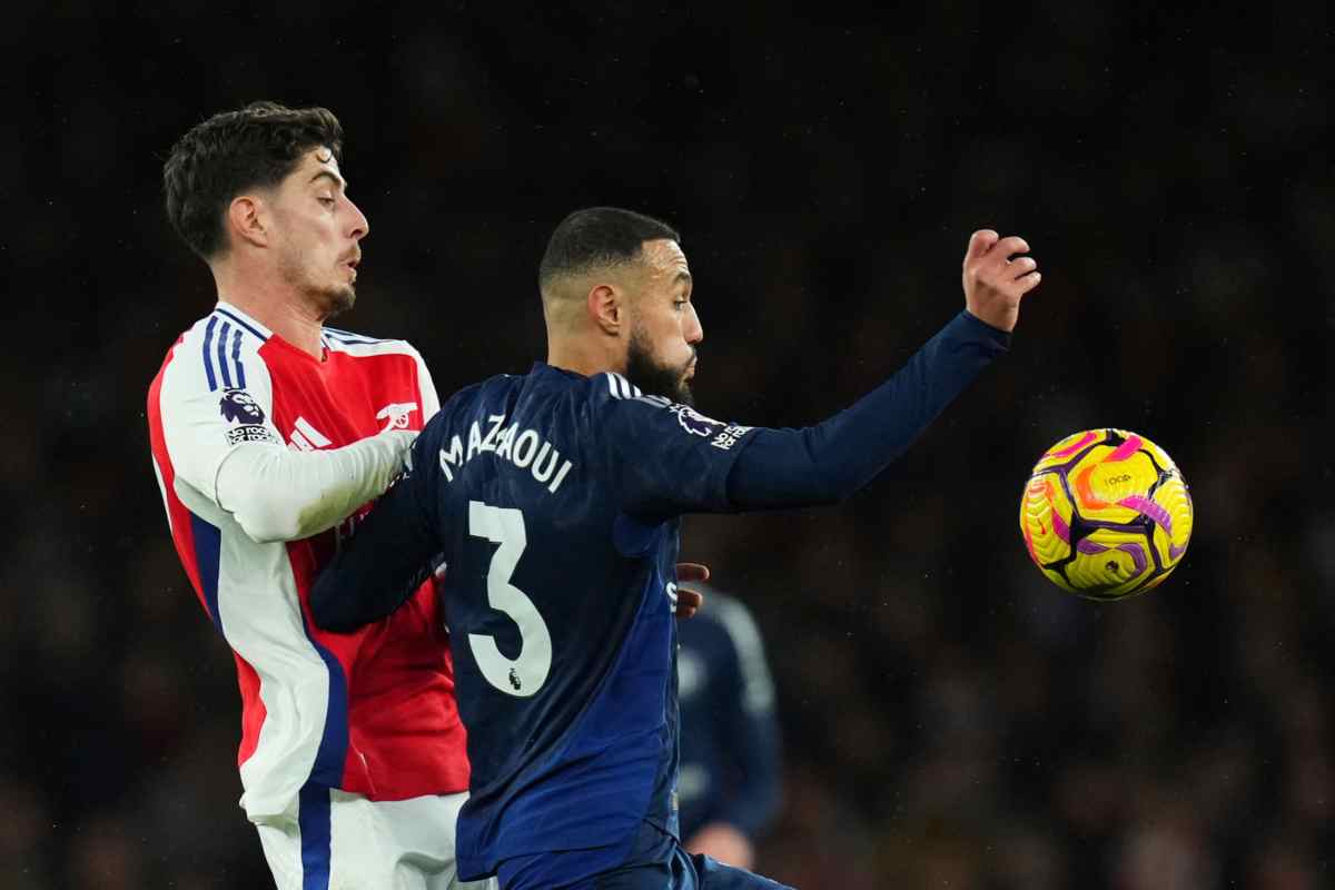 Mazraoui in azione