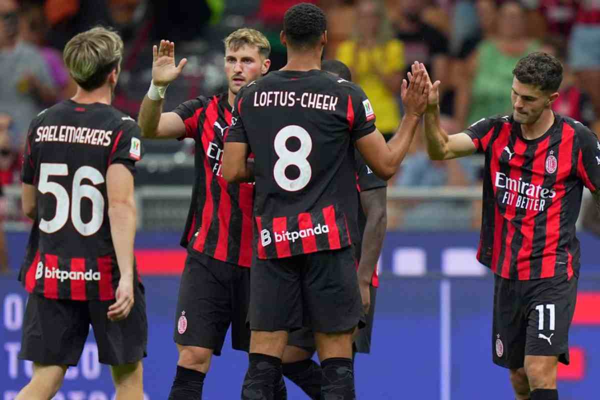 Il Milan esulta