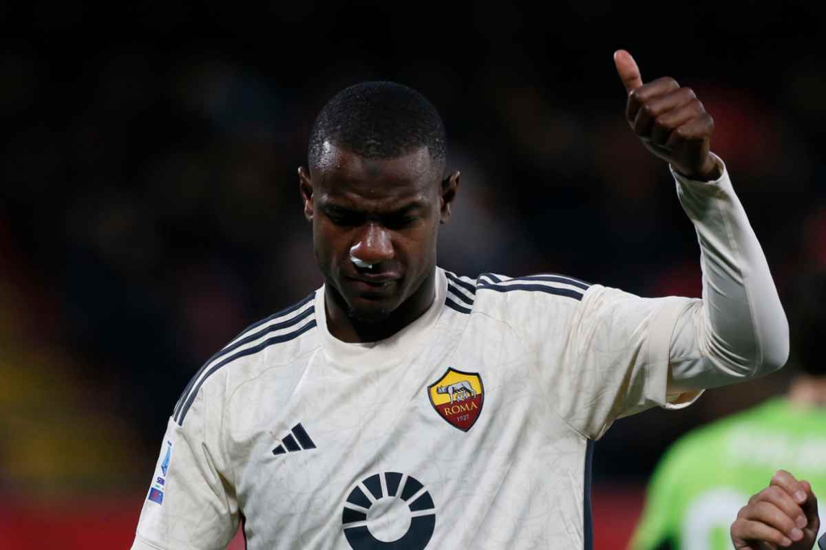 N'Dicka in campo con la Roma