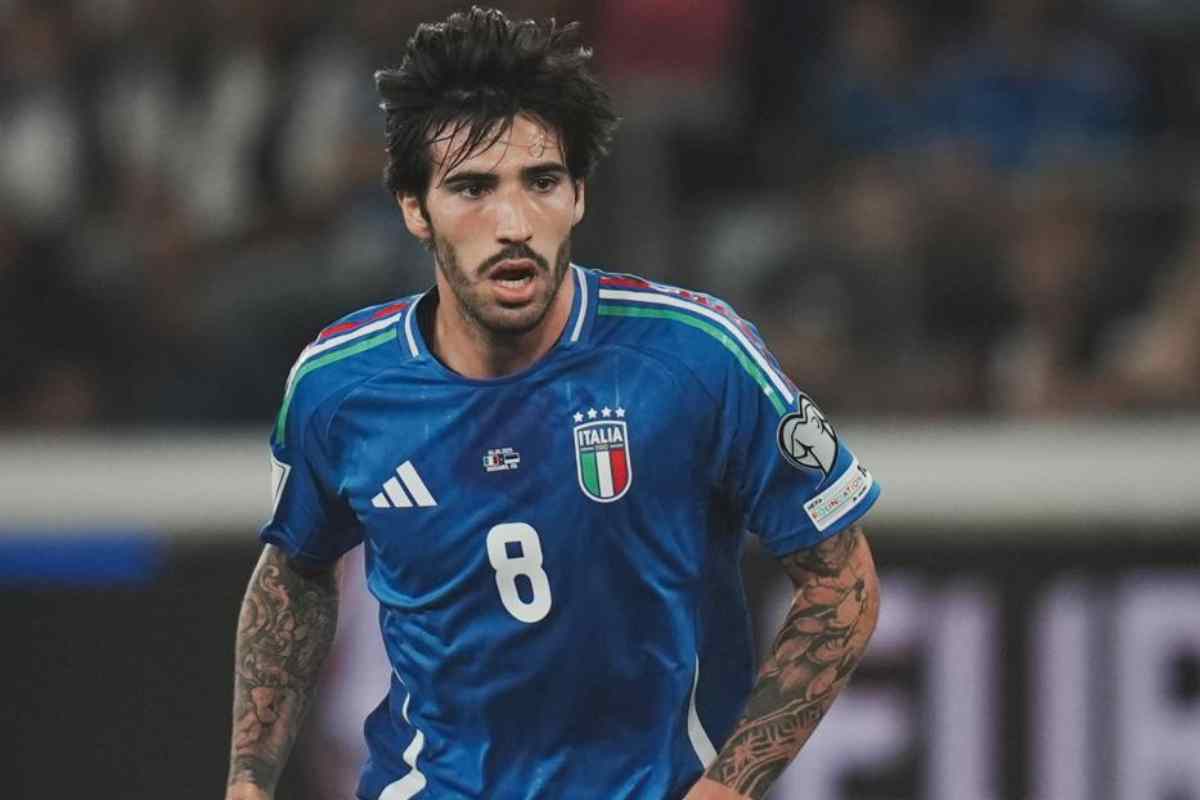 Tonali con la maglia dell'Italia