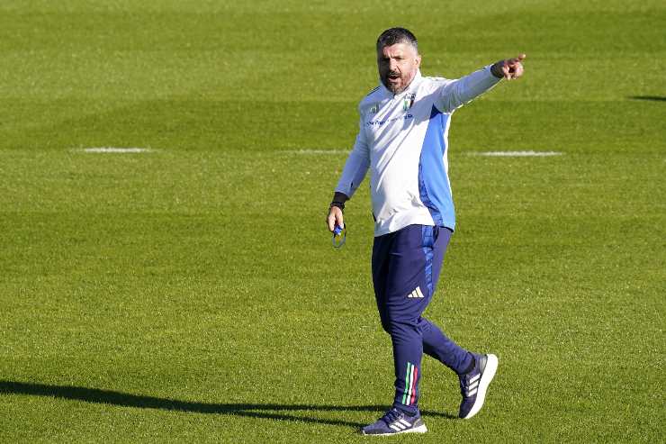 Gattuso in allenamento