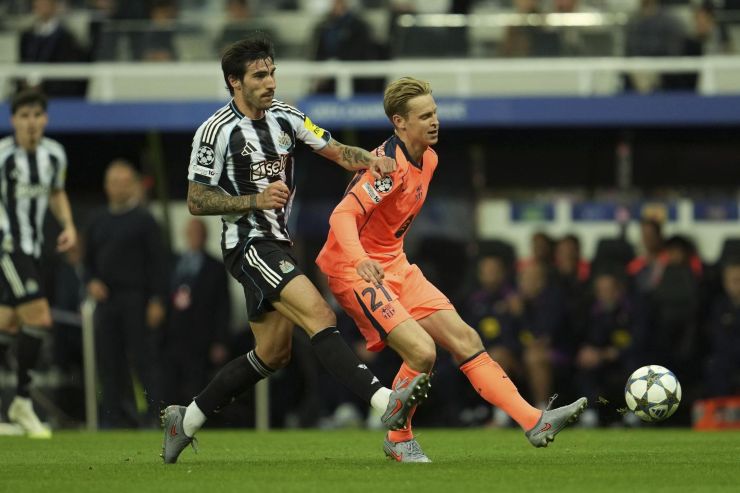 Tonali in campo con il Newcastle