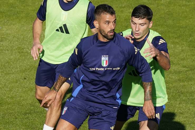 Spinazzola e Cambiaghi in allenamento