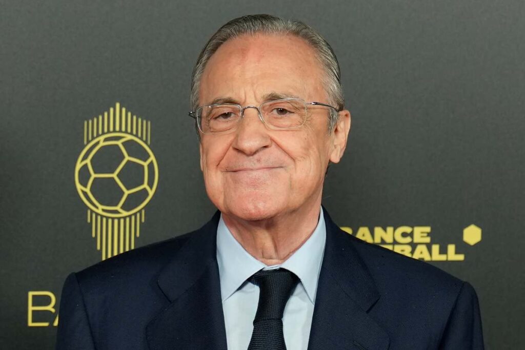 Il presidente del Real Madrid, Florentino Perez