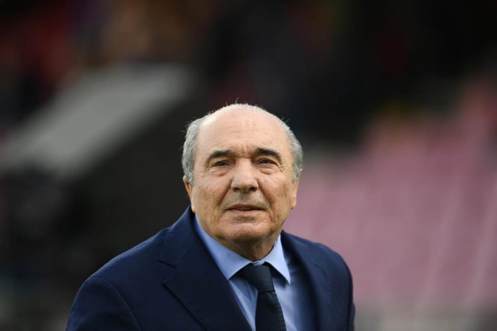 Rocco Commisso presenzia ad una partita di Serie A della Fiorentina