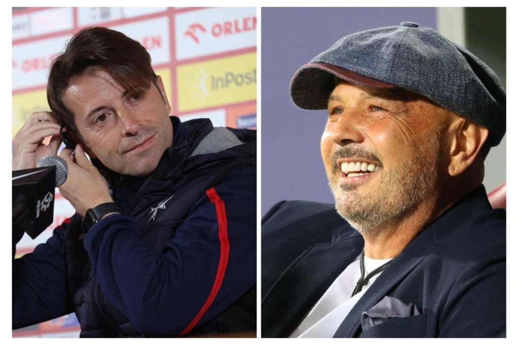 Il ct De Leo e il compianto Sinisa Mihajlovic affiancati in un collage