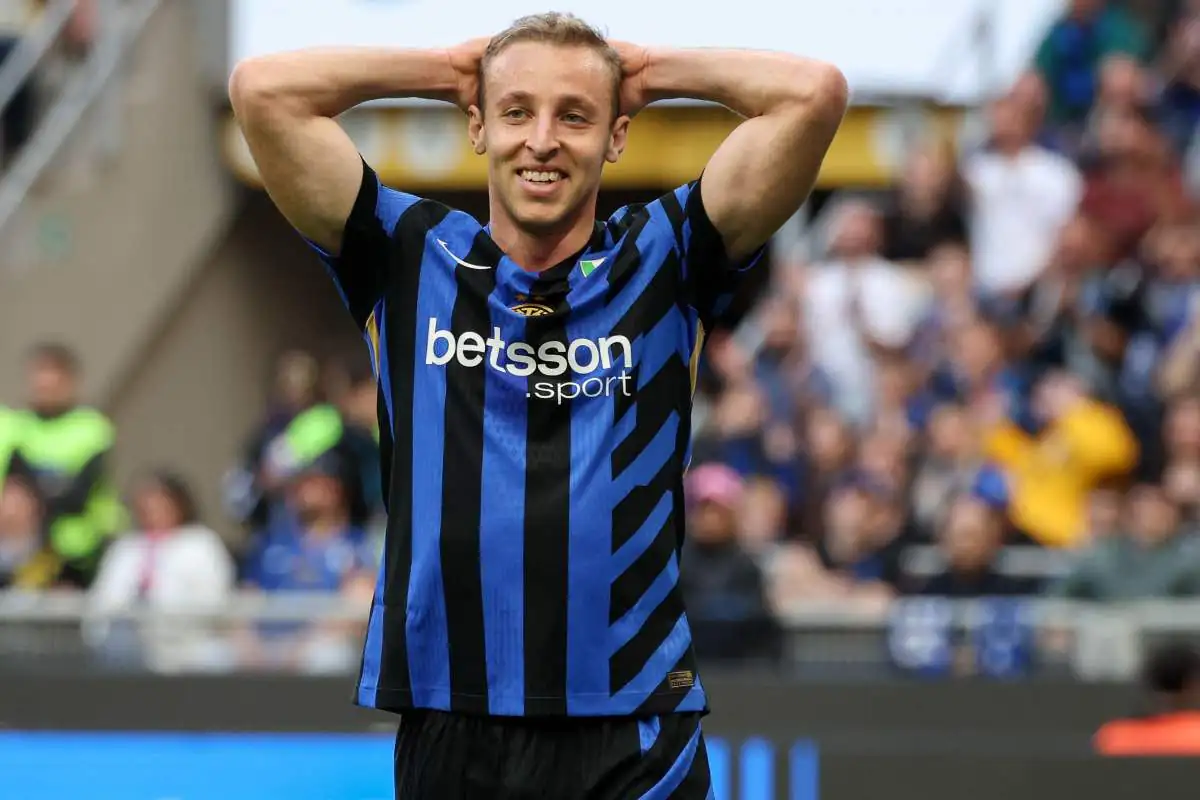 Inter, Frattesi con le mani nei capelli