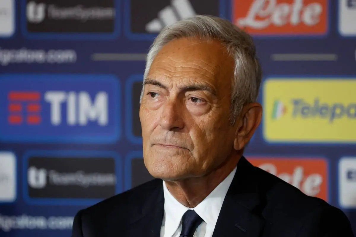 Il presidente della Figc Gabriele Gravina