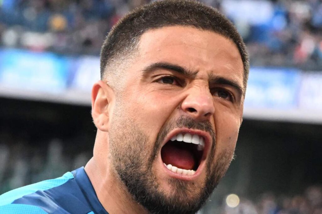 Lorenzo Insigne con la maglia del Napoli nella Serie A 2022