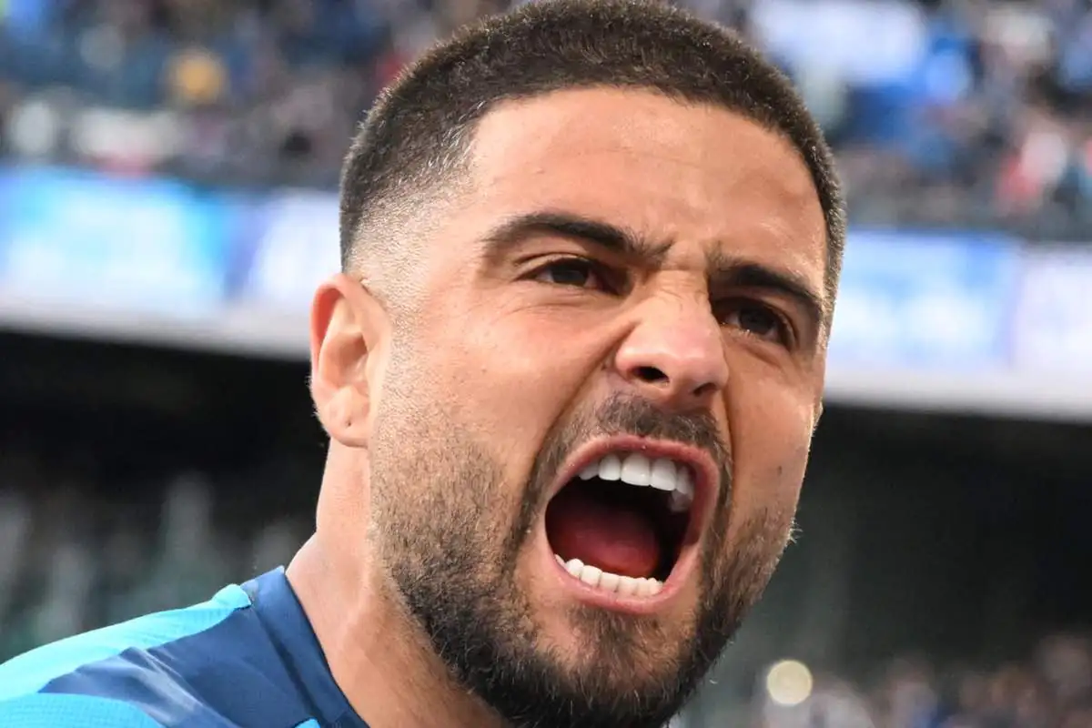 Lorenzo Insigne con la maglia del Napoli nella Serie A 2022