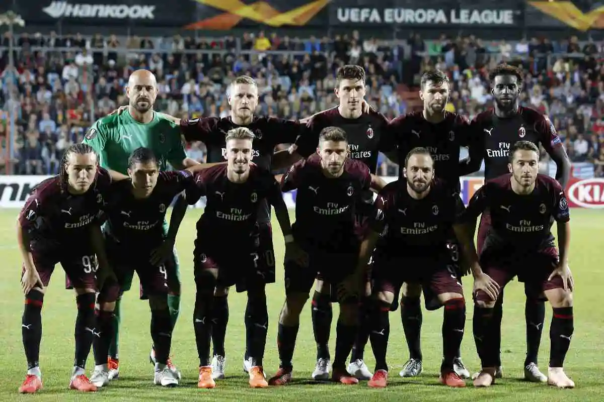 Squadra del Milan 2018/19 in foto