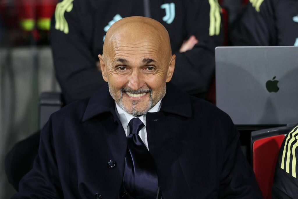 Luciano Spalletti in panchina con la Juventus