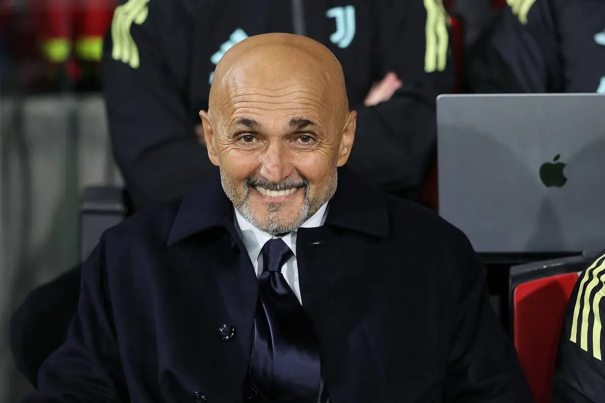 Luciano Spalletti in panchina con la Juventus