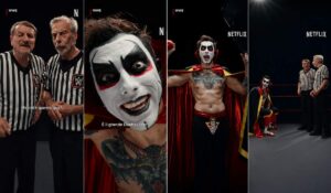 Gli screen dello spot con la superstar WWE Danhausen e gli attori Giovanni e Giacomo